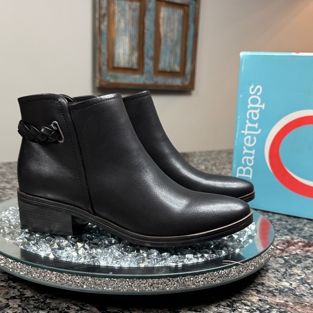 BareTraps Women's Black Ankle Booties